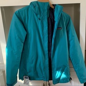 Patagonia womens s ski parka. Turquoise